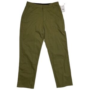 NWT Volcom So Chickie High Rise Chino Pants Moss Green Size 28 x 27 Long